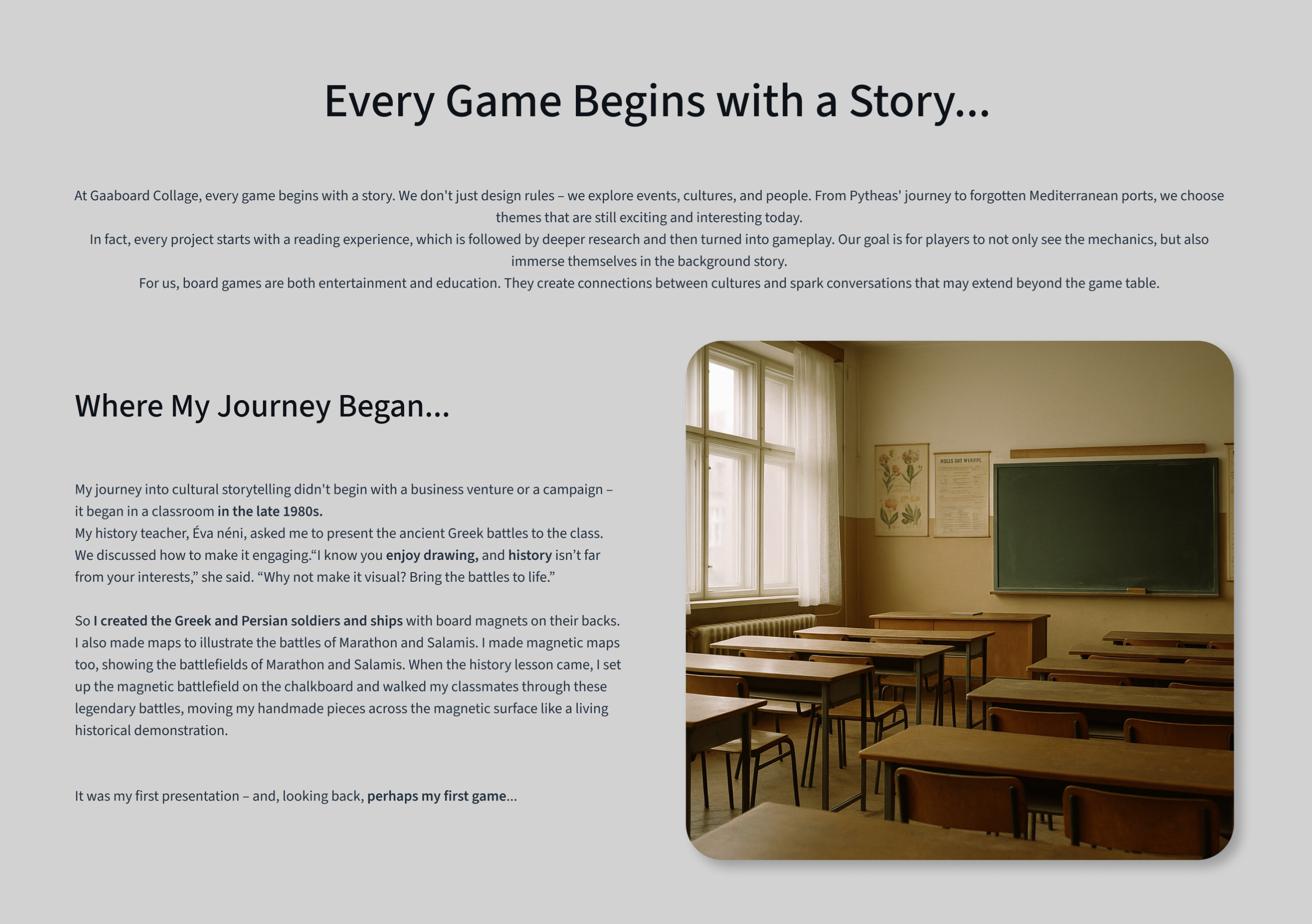 Every Game Begins with a Story